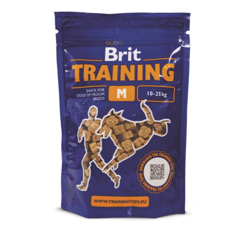 Полумеки лакомства за кучета от средни породи Brit Training Snack M подходящи за тренировки 200 g