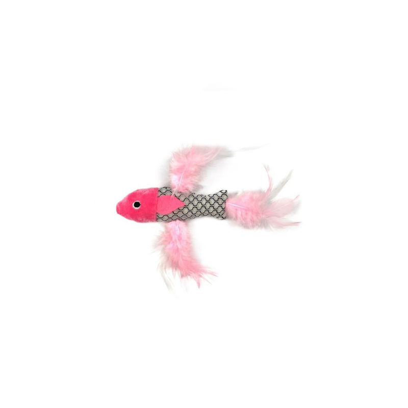 Котешка играчка рибка PET INTEREST Fishes with Feathers Silver Vine Toys 8