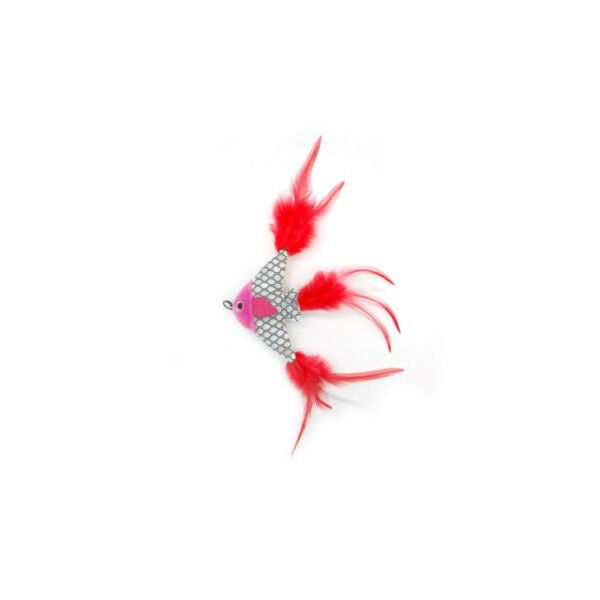 Котешка играчка рибка PET INTEREST Fishes with Feathers Silver Vine Toys 3