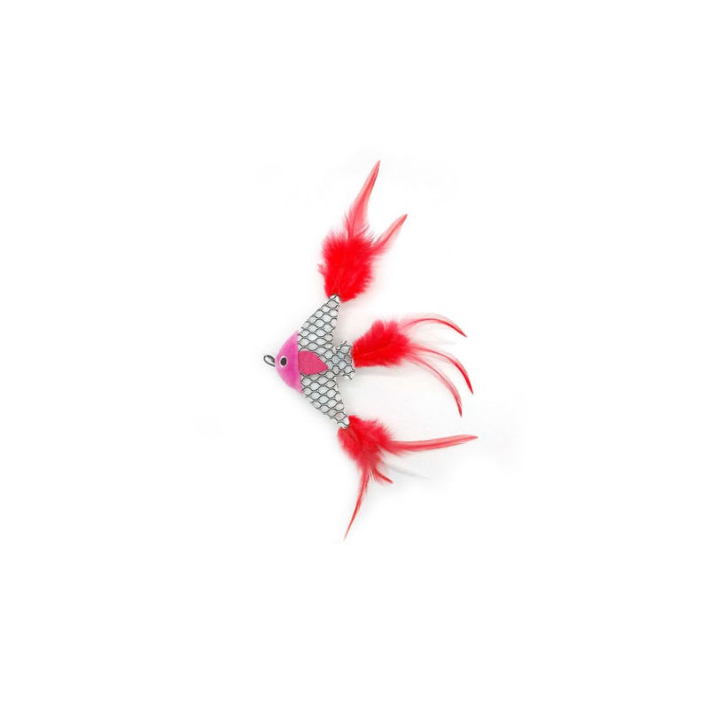 Котешка играчка рибка PET INTEREST Fishes with Feathers Silver Vine Toys 4