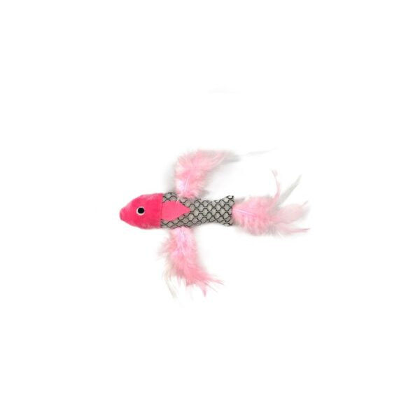 Котешка играчка рибка PET INTEREST Fishes with Feathers Silver Vine Toys 7