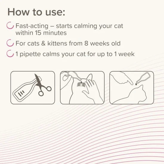 Beaphar CatComfort Calming Spot On - успокояващи капки с феромони за котки 5