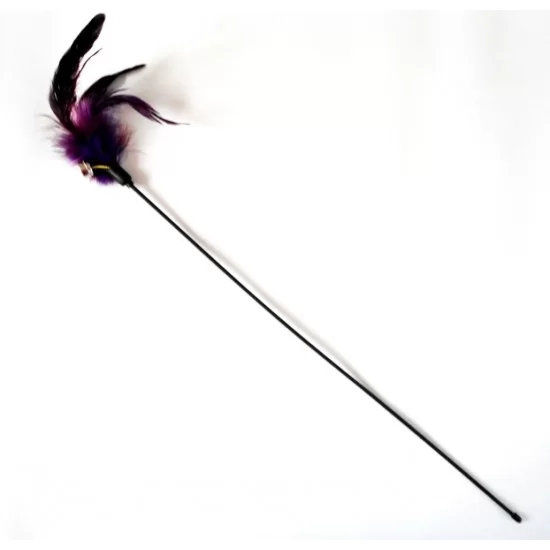 anipro Играчка коте въдица с естествени пера, 50 см