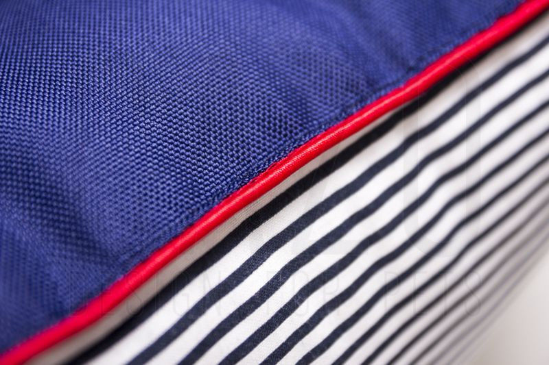 Луксозно кучешко легло Cazo Royal Line син/бял 75 x 60 см. 2