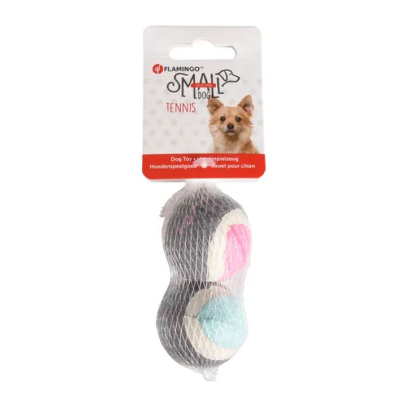 Комплект от две тенис топки Flamingo Tennis ball  за куче микс 2