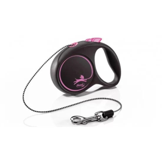 flexi Black Design XS - 3м въже, до 8кг, розово