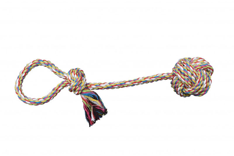 Памучно въже PET NOVA с топка за дърпане 5 см. 5 см.