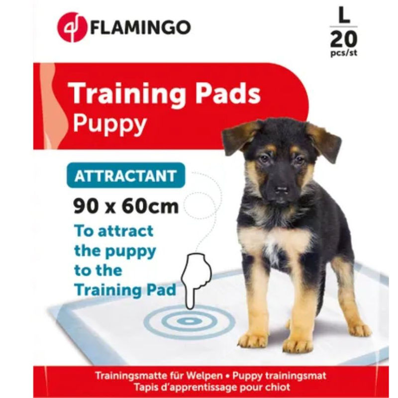 Абсорбиращи хигиенни пелени с феромони Flamingo Attractant 20бр. – за бързо и лесно приучаване към хигиенни навици 90×60 см.