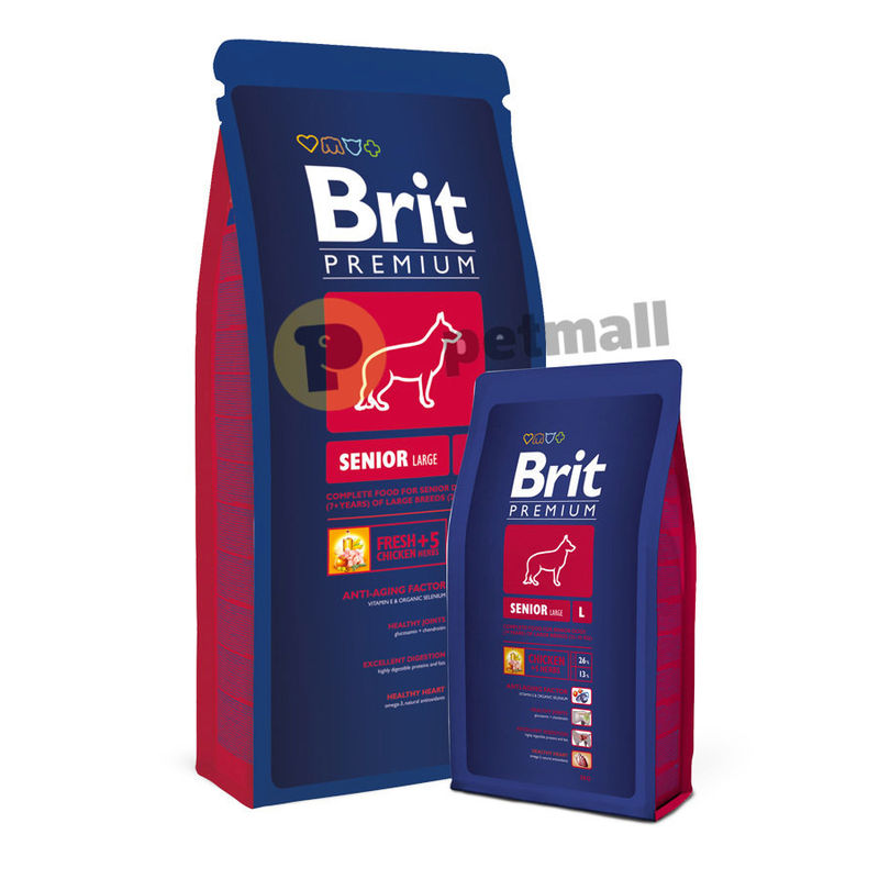 Суха храна за кучета BRIT PREMIUM SENIOR L/XL BY NATURE [ НОВА, ПОДОБРЕНА ФОРМУЛА ] с 45% прясно пилешко месо 3 кг. 2