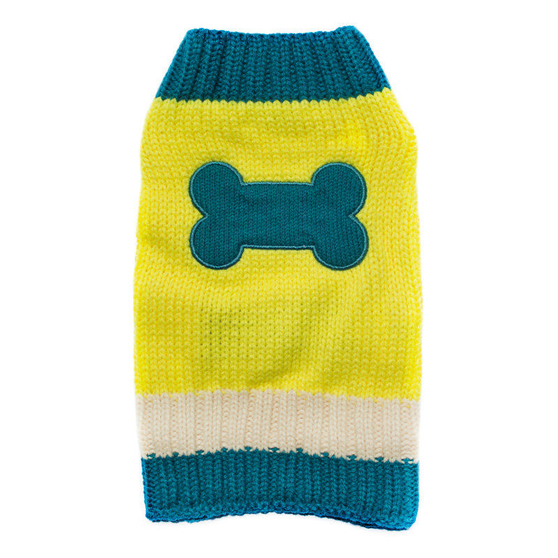 Плетен пуловер за кучета със сърце Record 40 см. 2