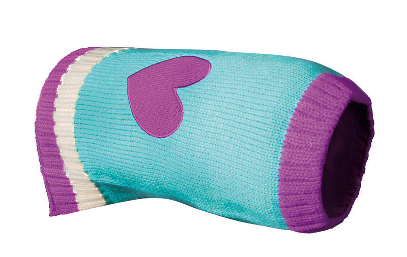 Плетен пуловер за кучета със сърце Record 40 см.