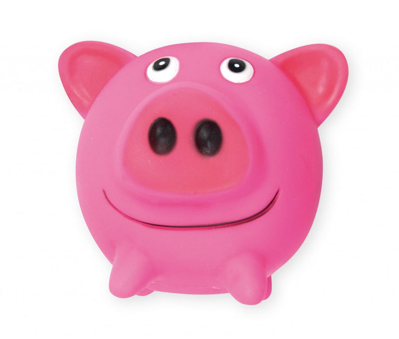 Винилова топка PET NOVA прасенце със звук 10 см. 10 см. 2