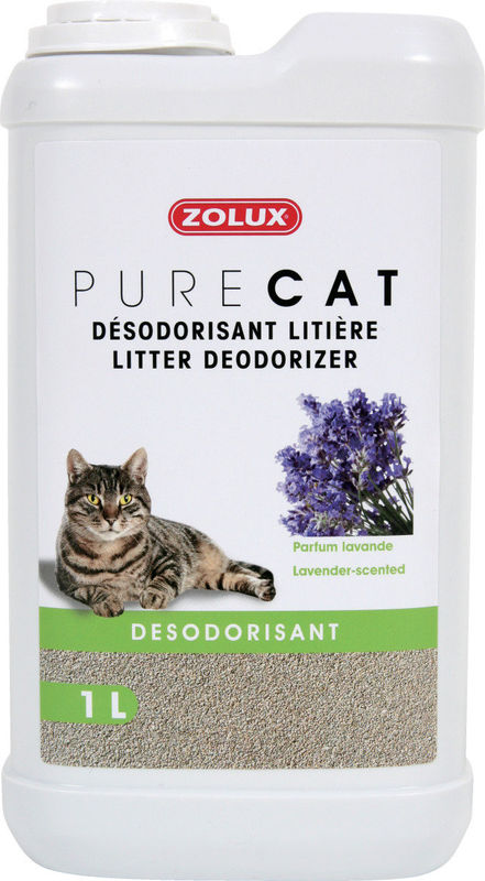 Ароматизатор за котешка тоалетна Zolux LAVENDER – с аромат на лавандула, 1л. 1л.