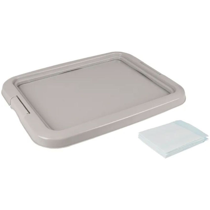 Хигиенен комплект Flamingo  Training pad holder Fifi ,  тоалетна за малки кученца, поставка за пелени + 10 броя подложки 45 х 35 см 45×35 см. 2