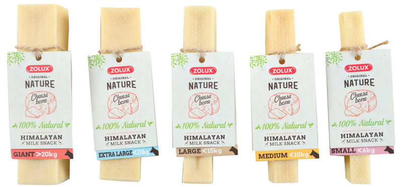 Zolux CHEESE BONE – Натурално лакомство –  сирене за кучета от мляко от хималяйски як, БЕЗ изкуствени овкусители, оцветители и консерванти, БЕЗ зърно и глутен S 2