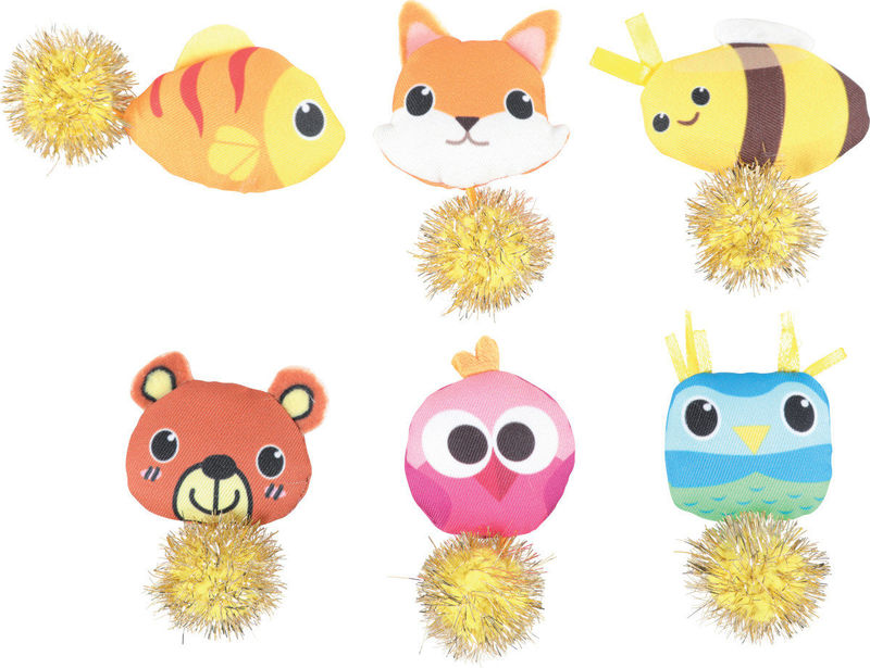 Играчка за котки Zolux  LOVELY  TEDDY – мече с помпон 1 бр.