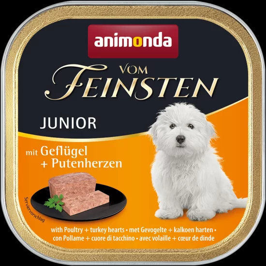 Vom Feinsten Junior птиче и пуешки сърца, 150 г