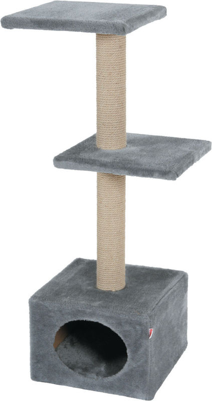 Драскалка Zolux DUO CAT TREE с къщичка и две площадки, 40см х 30см х 87см Бежов 2