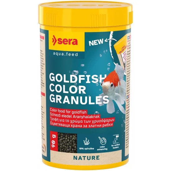 sera Goldfish Color Granules 90 г - храна за златни рибки, оцветяваща
