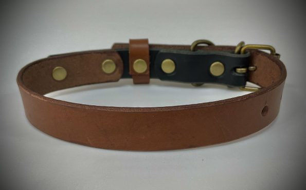 Бутиков кожен нашийник- №129 3