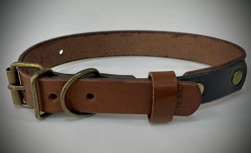 Бутиков кожен нашийник- №129 2