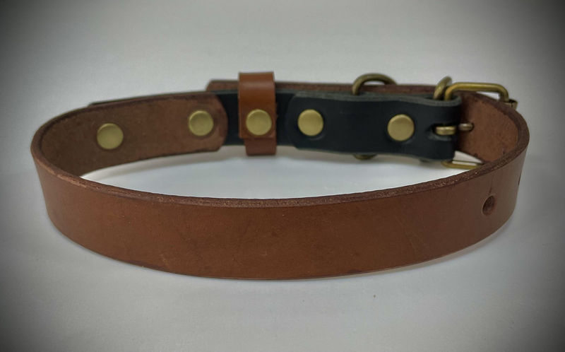 Бутиков кожен нашийник- №129 4