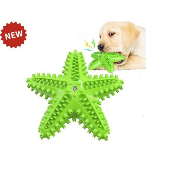 Дентална играчка за куче PET INTEREST Squeaker Starfish Dog Toothbrush 9