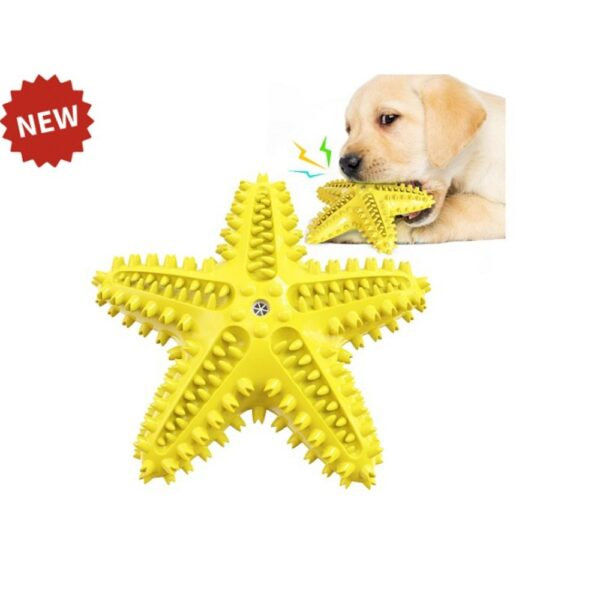 Дентална играчка за куче PET INTEREST Squeaker Starfish Dog Toothbrush 7
