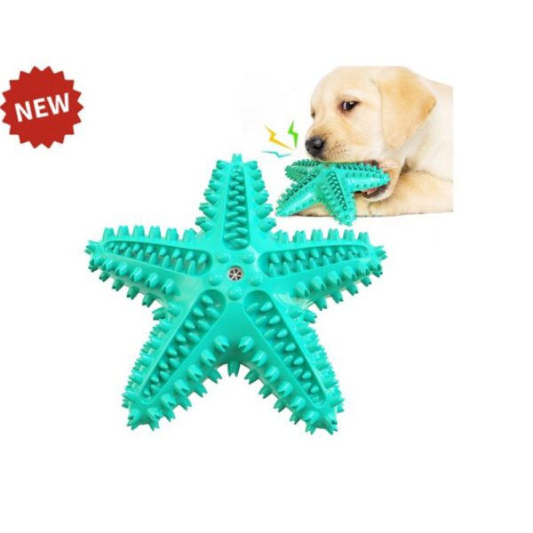 Дентална играчка за куче PET INTEREST Squeaker Starfish Dog Toothbrush 5