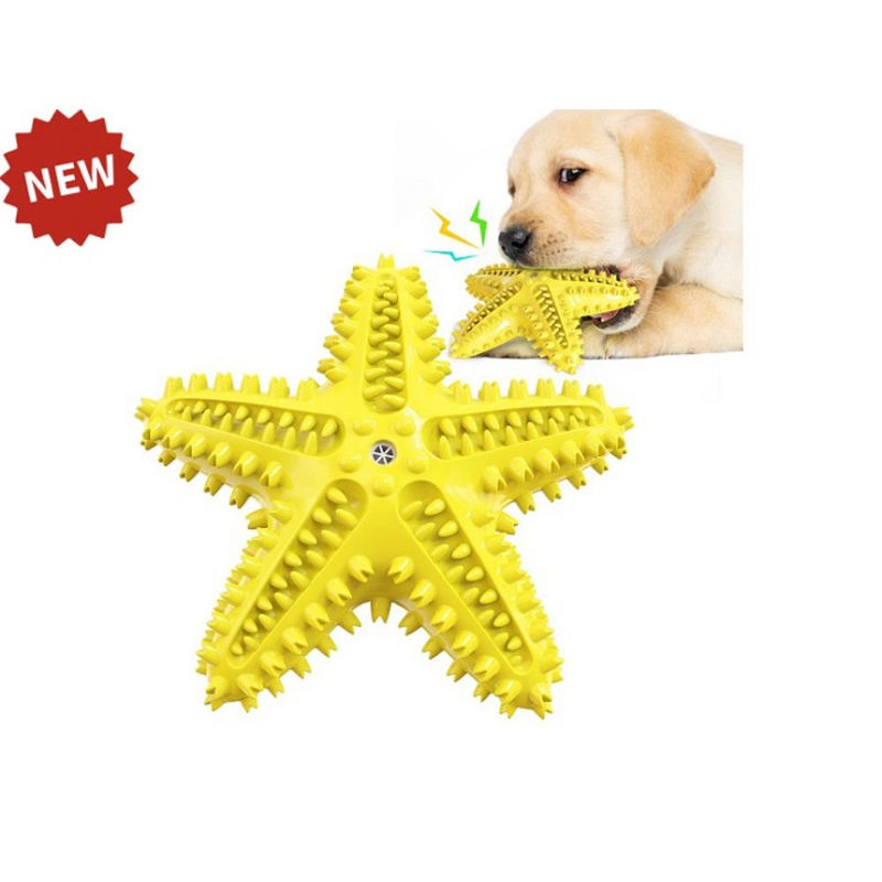 Дентална играчка за куче PET INTEREST Squeaker Starfish Dog Toothbrush 8