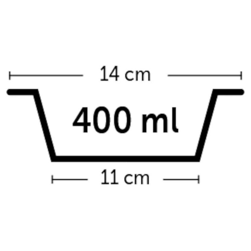 Метална купа за куче Flamingo HERMOSA GREY 400 мл 400мл. 2