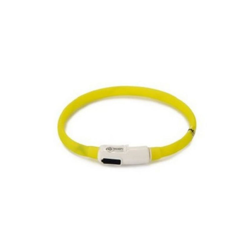 Светещ нашийник Beeztees Sillicone safety collar за куче с USB Зелен 4