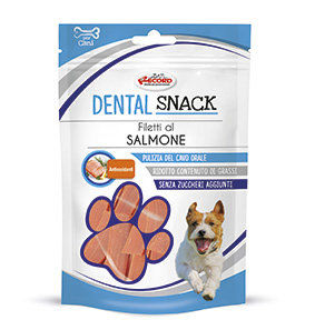 Дентално лакомство Record Dental Snack  – филе от сьомга с цикория и червена боровинка  75 гр. 2