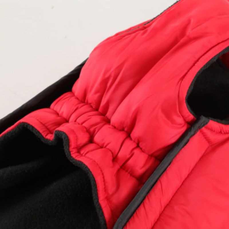 Непромокаемо яке за куче без качулка- червен цвят 25 см. 3