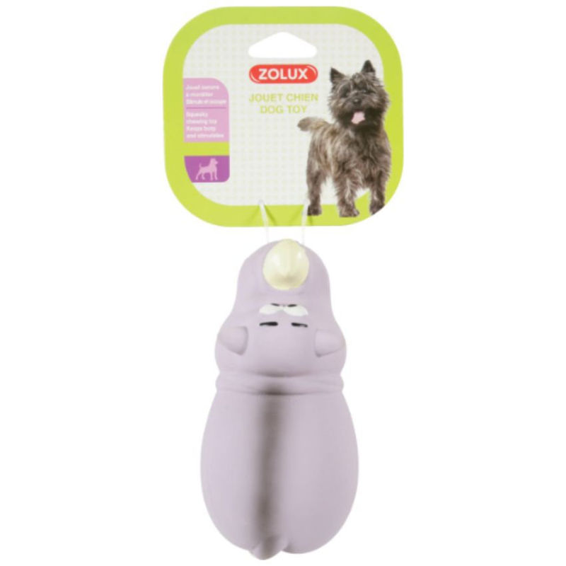 Латексова играчка Zolux EL Rino за куче във формата на носорог 14 см. 2