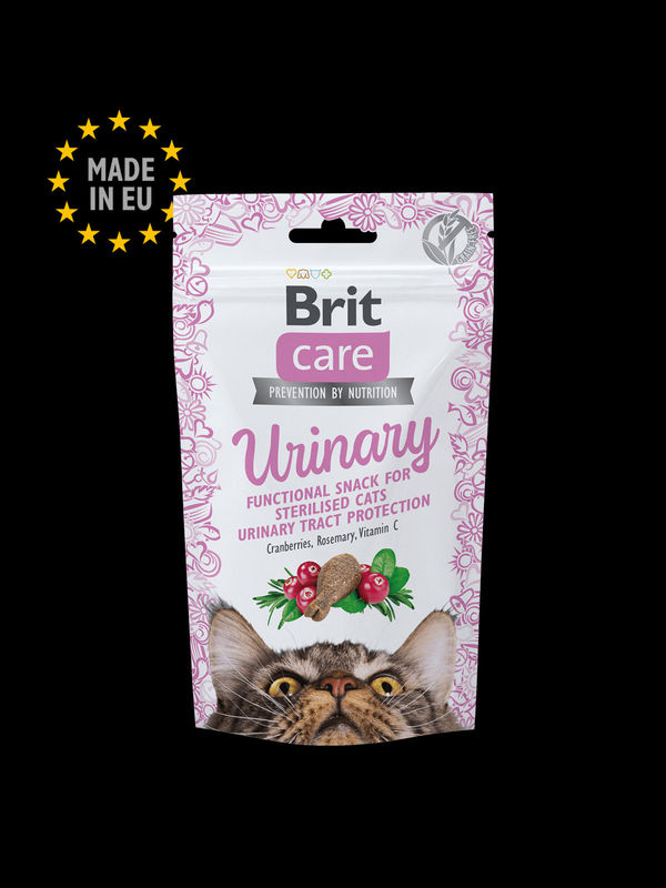 Brit Care Cat Snack Urinary – лакомство за кастрирани котки 50 гр. 50 гр.