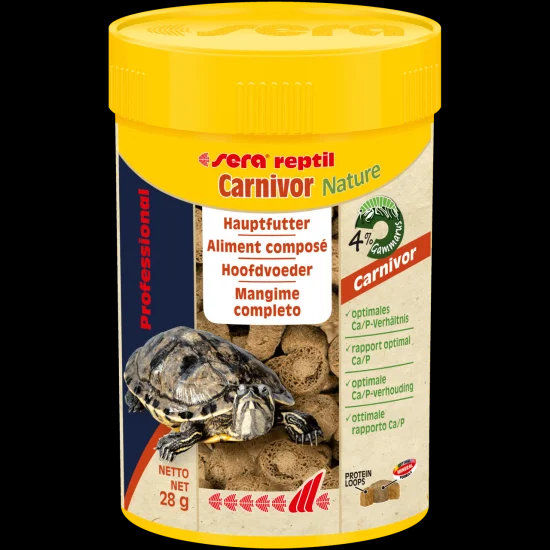 sera Reptil Professional Carnivor Nature за месоядни влечуги, 28 г