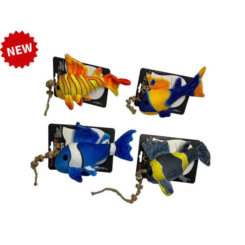 Котешка играчка тропическа рибка PET INTEREST Tropic fishes Silver Vine Toys 8