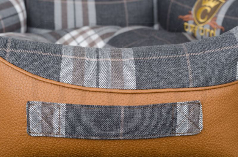 Стилно кучешко легло изработено от еко кожа и памук CAZO Oxford  63 x 48 см. 2