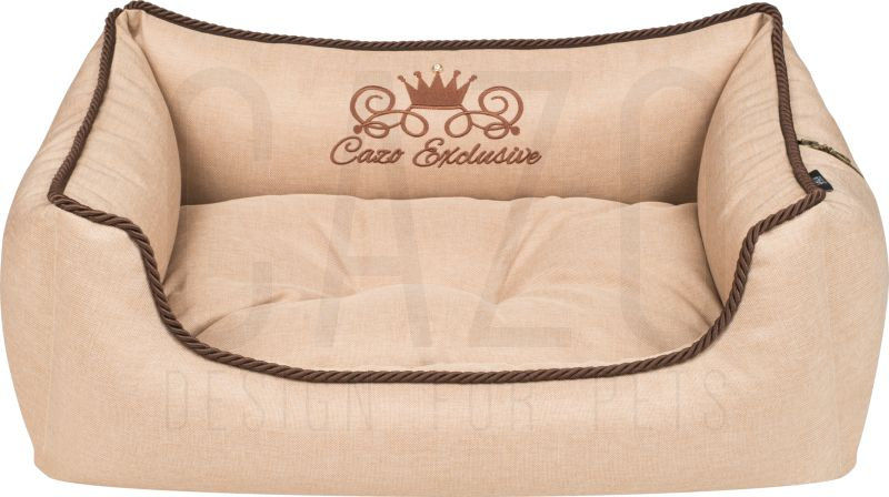 Луксозно кучешко легло Cazo Royal Line беж 65 x 50 см.