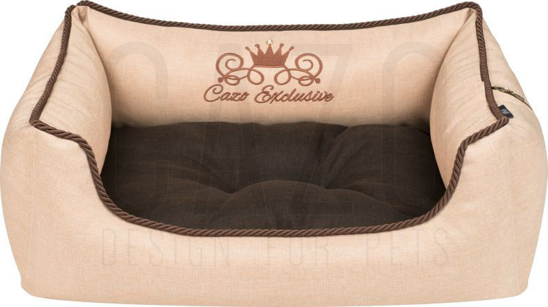 Луксозно кучешко легло Cazo Royal Line беж 65 x 50 см. 2