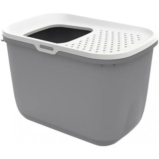 Savic Hop In - котешка тоалетна с вход отгоре - антрацит