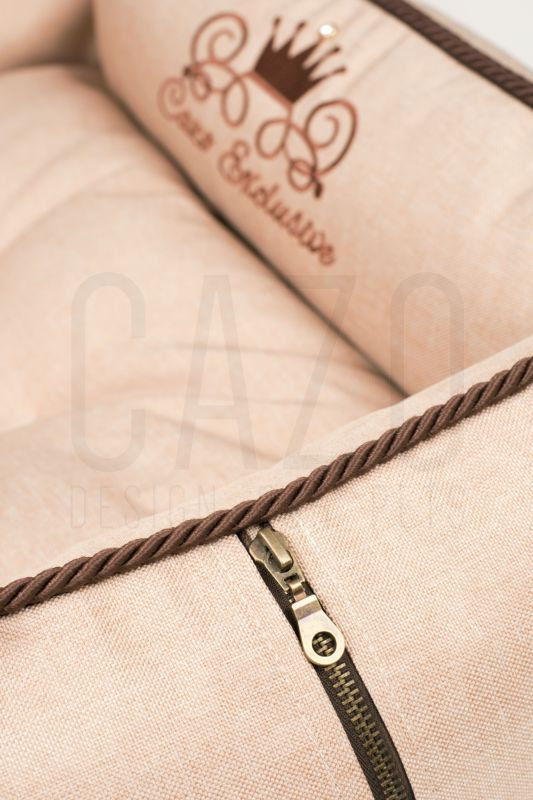 Луксозно кучешко легло Cazo Royal Line беж 95 x 75 см. 5