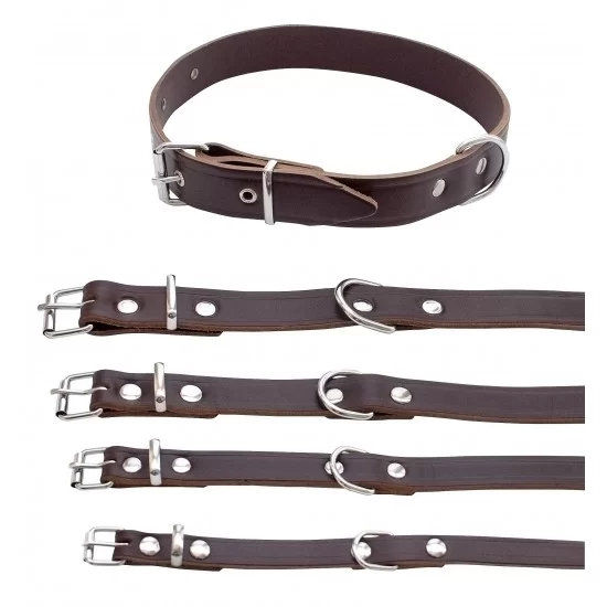 Нашийник Класик  1.2/35 см., червен