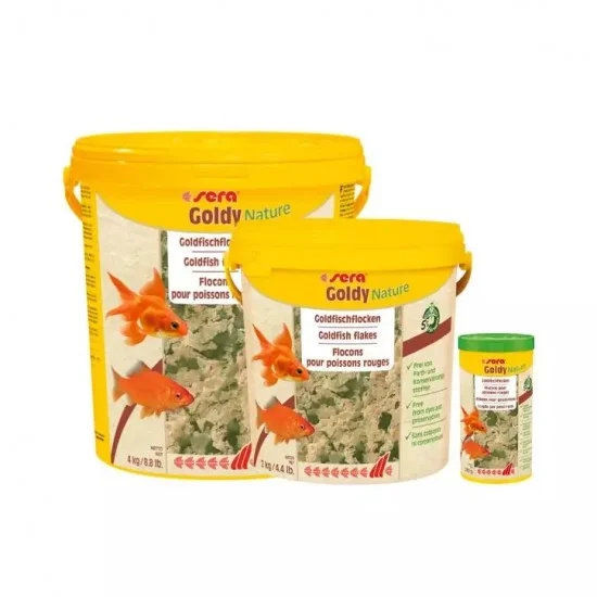 sera Goldy Nature 2 кг - натурална храна за златни рибки