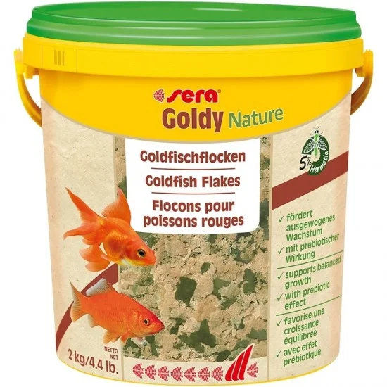 sera Goldy Nature 2 кг - натурална храна за златни рибки 3
