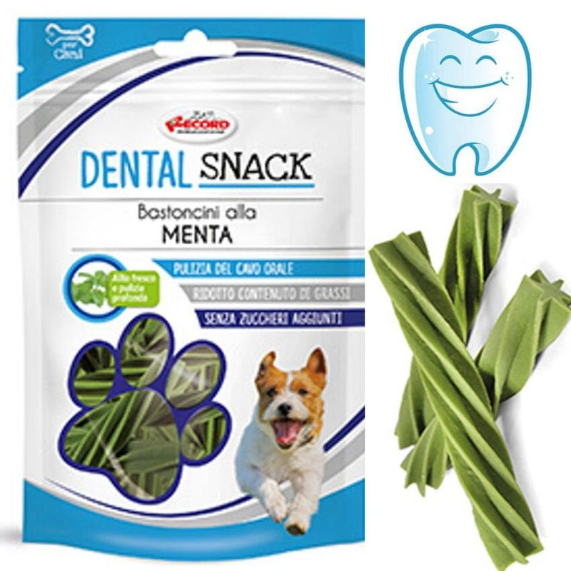 Дентални пръчици Record Dental Snack с мента  75 гр. 3