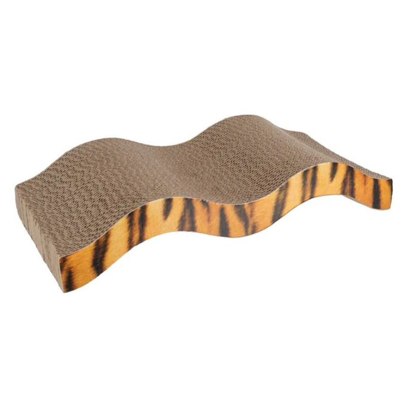 Вълниста драскалка за котки Flamingo Cat scratch board Mawimbi wave с котешка трева натурален