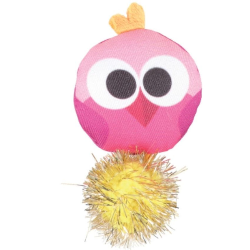 Играчка за котки Zolux – LOVELY BIRD – птица с помпон  1 бр.