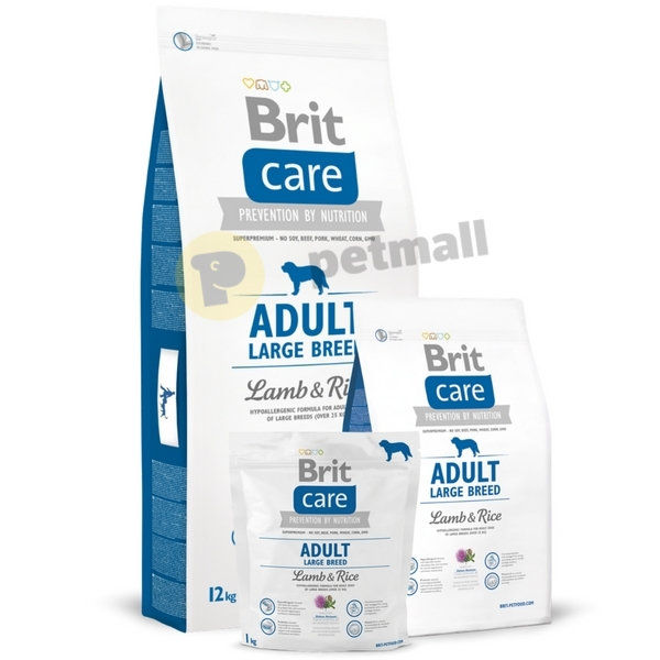 Супер премиум, хипоалергенна храна за кучета Brit Care Dog Hypoallergenic Mono Protein Adult Large Breed, монопротеинна, с агнешко месо и бял трън 12+2 кг. 2